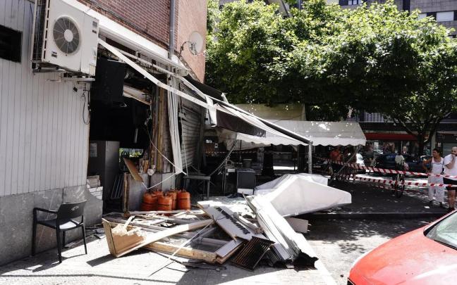 eridas dos personas por una explosión de gas en un local de hostelería en Leioa