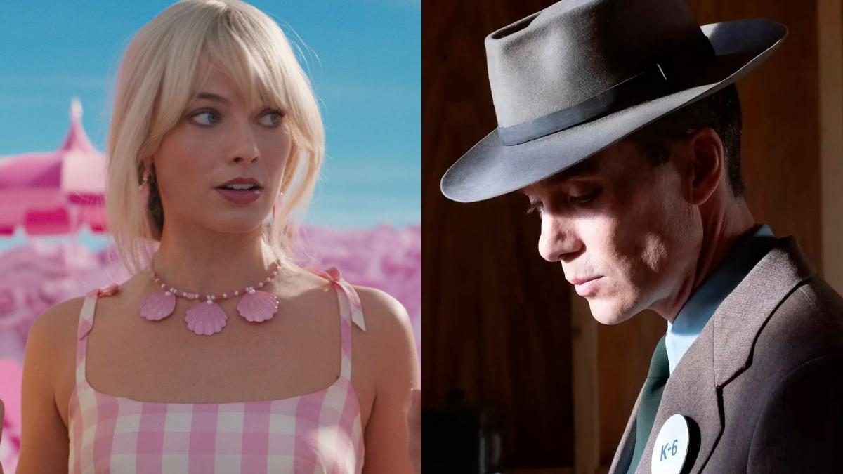 Fotogramas de las películas 'Barbie' y 'Oppenheimer'