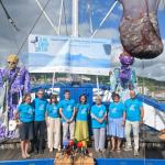 El barco museo ecoactivo 'Mater' en Bilbao, junto a Itsasmuseum, donde arranca la octava edición de Zero Zabor Uretan, su travesía anual por la costa vasca /Mater