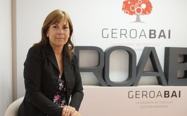 Uxue Barkos redita como candidata de Geroa Bai. Iñaki Porto