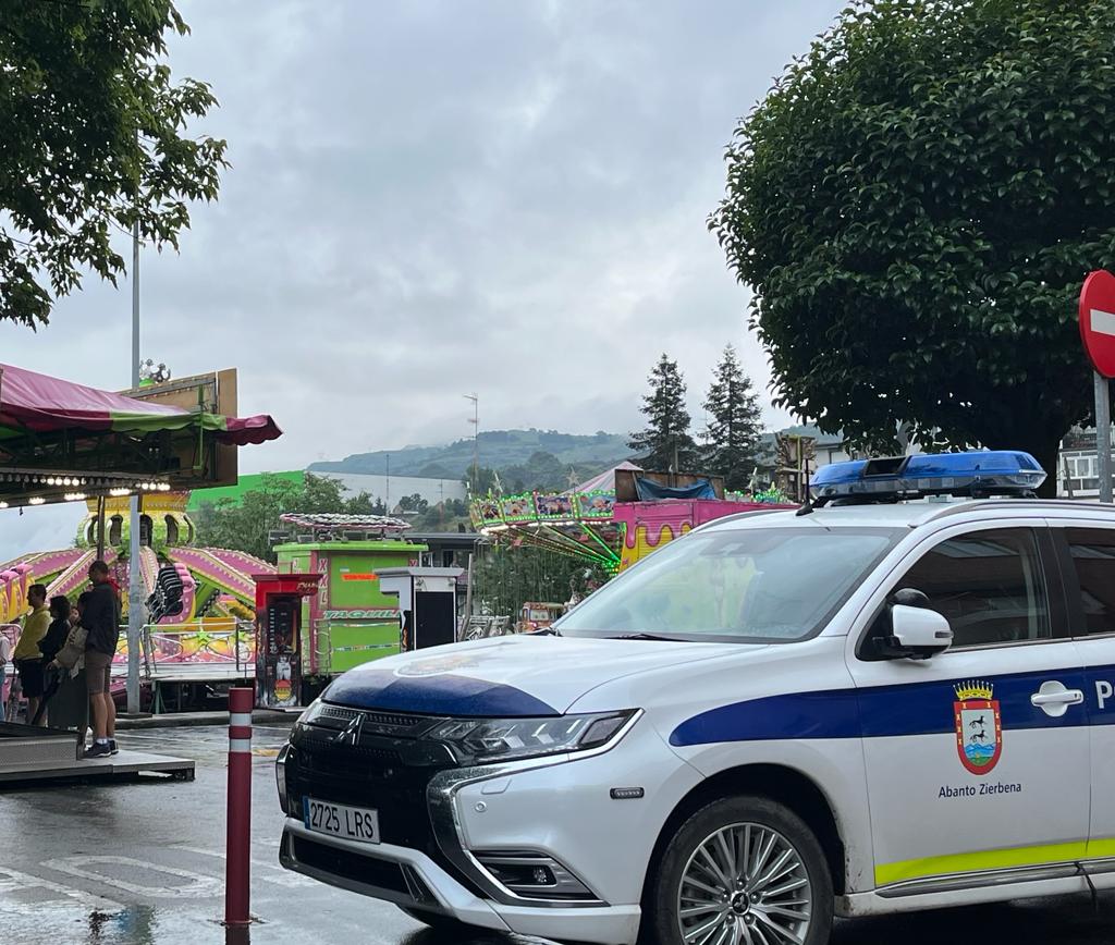 Zona de las barracas en fiestas de Gallarta