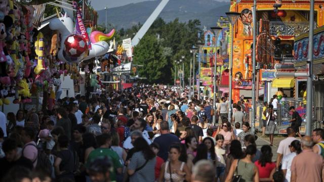 Las barracas, tras acabar la feria de San Fermín Iban Aguinaga
