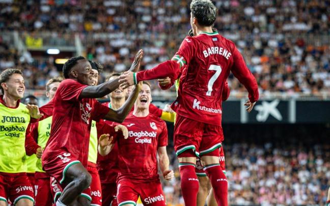 Barrene le dio los tres puntos a la Real con su gol. REAL SOCIEDAD