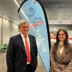 Xabier Basáñez, director del BEC, y Maite Santayana, event manager de Gustoko