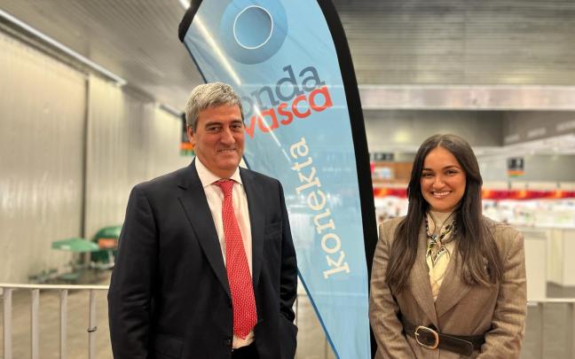 Xabier Basáñez, director del BEC, y Maite Santayana, event manager de Gustoko