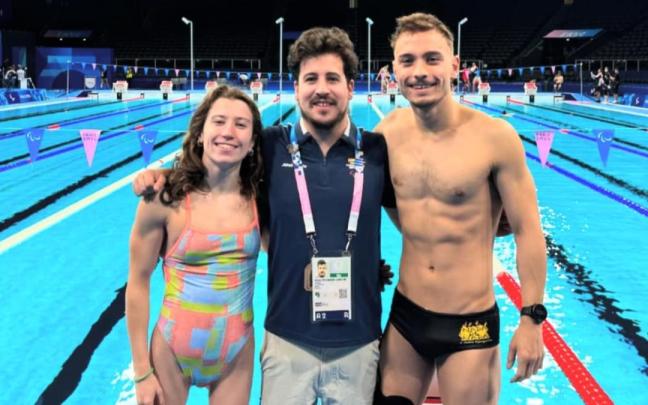 Los nadadores de Basque Team Iñigo Llopis y Nahia Zudaire | Foto: Basque Team Facebook