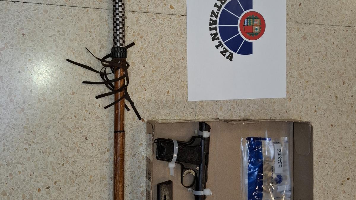 Material incautado por la Ertzaintza. DEPARTAMENTO DE SEGURIDAD
