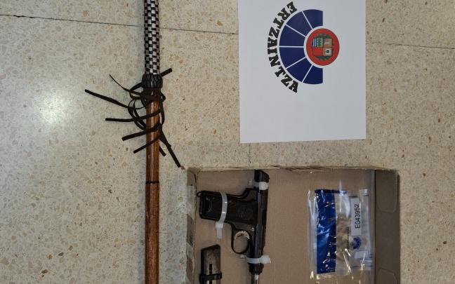 Material incautado por la Ertzaintza. DEPARTAMENTO DE SEGURIDAD