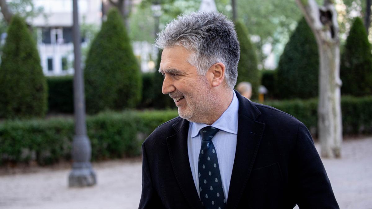 El ex director general de la Policía, Ignacio Cosidó Gutiérrez, a su llegada a la Audiencia Nacional.