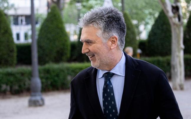 El ex director general de la Policía, Ignacio Cosidó Gutiérrez, a su llegada a la Audiencia Nacional.