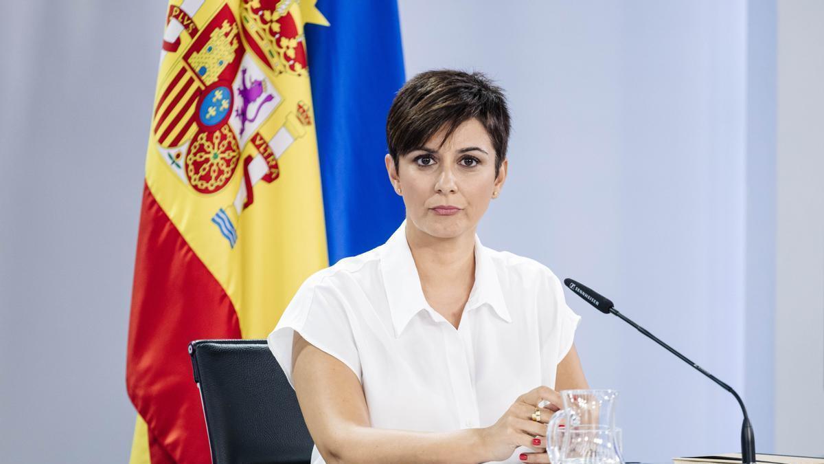 La ministra Portavoz y de Política Territorial en funciones, Isabel Rodríguez.
