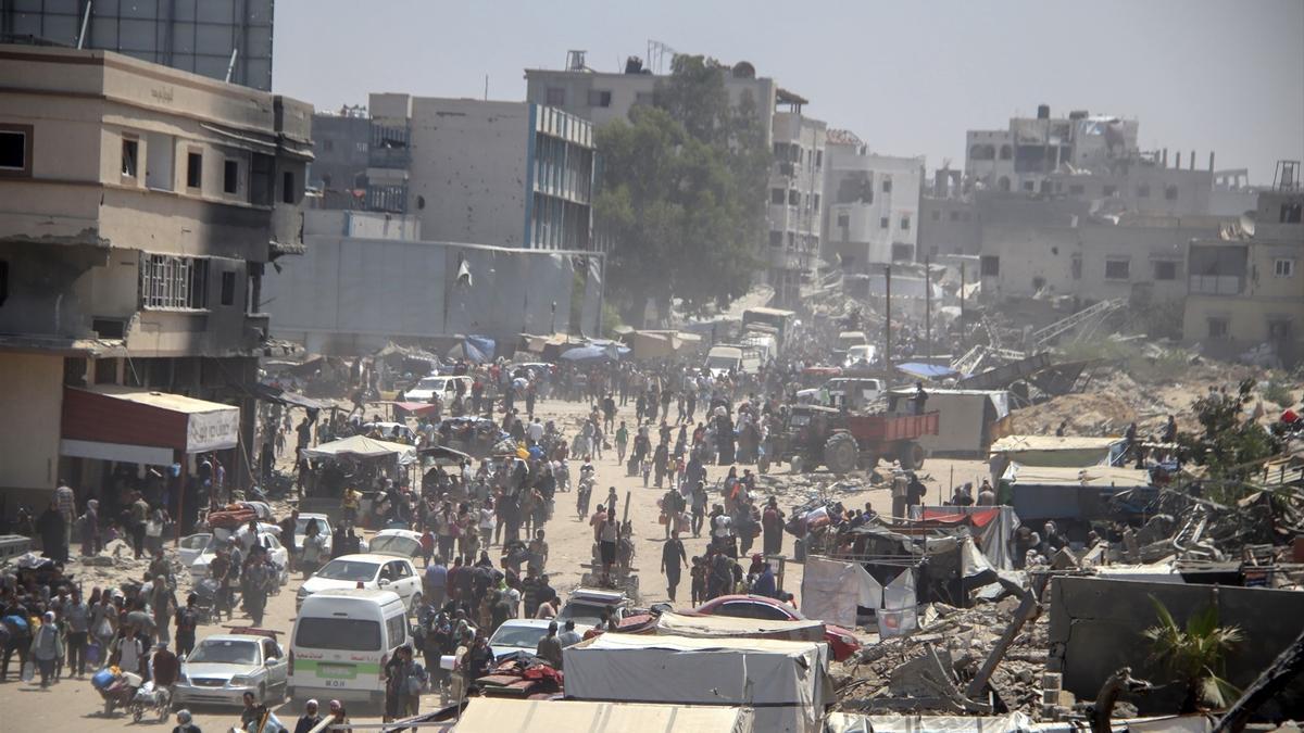 imagen de un ataque israelí en Gaza