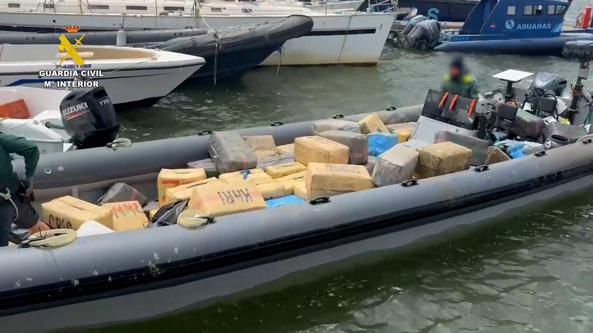 Una de las embarcaciones intervenidas