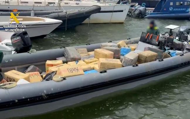 Una de las embarcaciones intervenidas