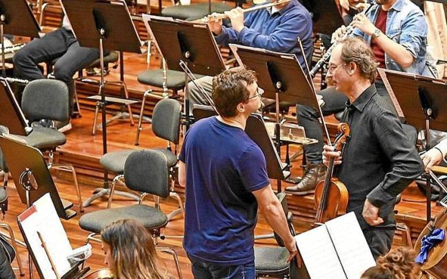 La Euskadiko Orkestra ensayó ayer la ‘Quinta’ de Mahler, que interpretará en Polonia. | FOTO: ARNAITZ RUBIO La Euskadiko Orkestra ensayó ayer la ‘Quinta’ de Mahler, que interpretará en Polonia. | FOTO: ARNAITZ RUBIO