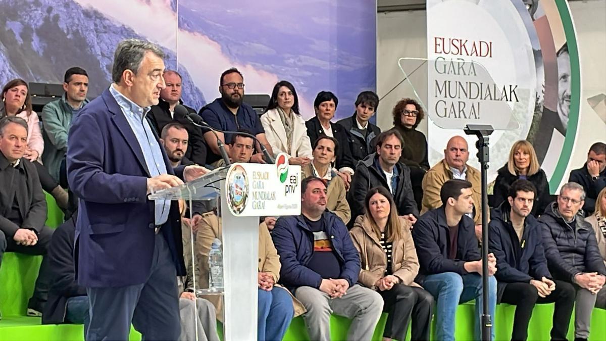 Aitor Esteban, este pasado domingo en el Aberri Eguna.