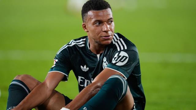 Mbappé, durante el partido ante el Elche.