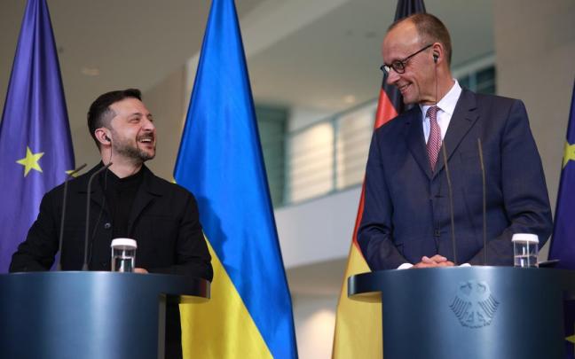El presidente ucraniano, Volodimir Zelenski, junto al canciller alemán, Friedrich Merz / EFE El presidente ucraniano, Volodimir Zelenski, junto al canciller alemán, Friedrich Merz