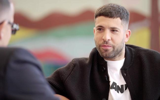 El futbolista Jordi Alba durante la entrevista en 'Viajando con Chester'. El futbolista Jordi Alba durante la entrevista en 'Viajando con Chester'.