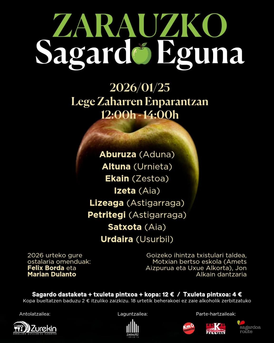 Cartel del Sagardo Eguna de Zarautz.