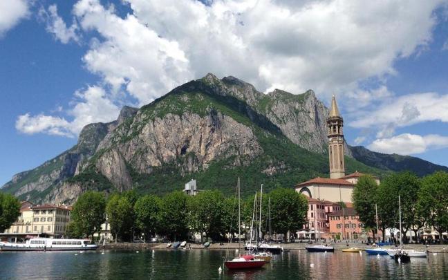 Panorámica de Lecco, en el sureste del Lago de Como.