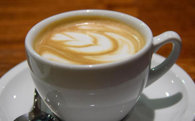 Una taza de café. Una taza de café.