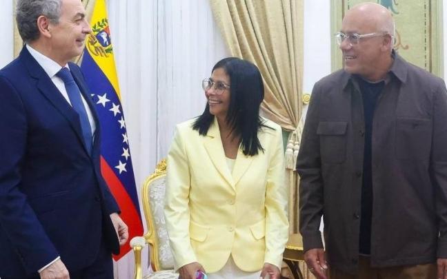 La presidenta de Venezuela, Delcy Rodríguez, y el expresidente español José Luis Rodríguez Zapatero, en una imagen de archivo