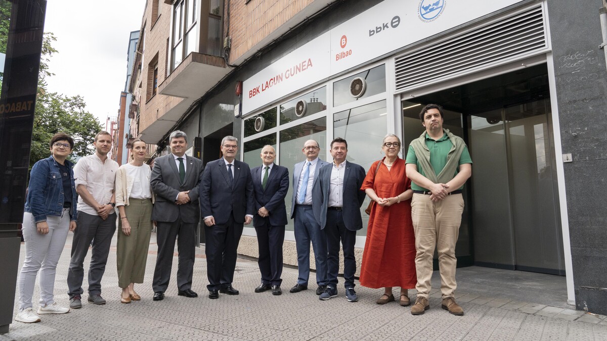 Imagen de la presentación del segundo BBK Lagun Gunea, ubicado en Basurto
