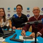 Beatriz Santamaría, Víctor Carramiñana y Jorge García en los estudios de Onda Vasca Bilbao.