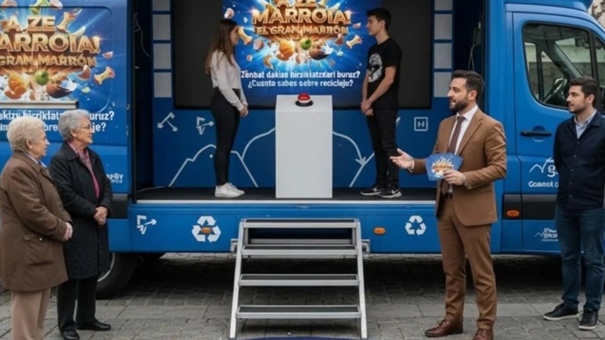 El camión de la campaña 'El gran marrón' visita este sábado la ciudad de Orduña