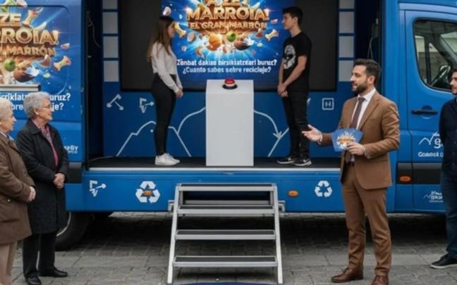 El camión de la campaña 'El gran marrón' visita este sábado la ciudad de Orduña