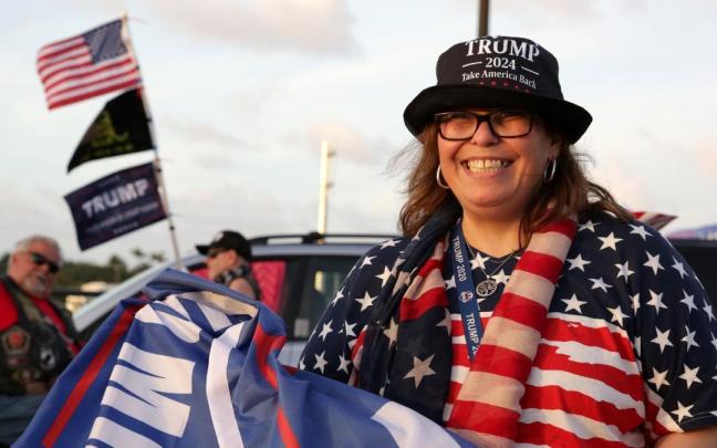 Una seguidora de Donald Trump.