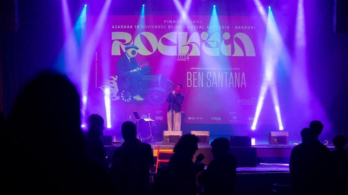 Ben Santana, ganador de la edición de 2024, en su actuación en la final de Rockein