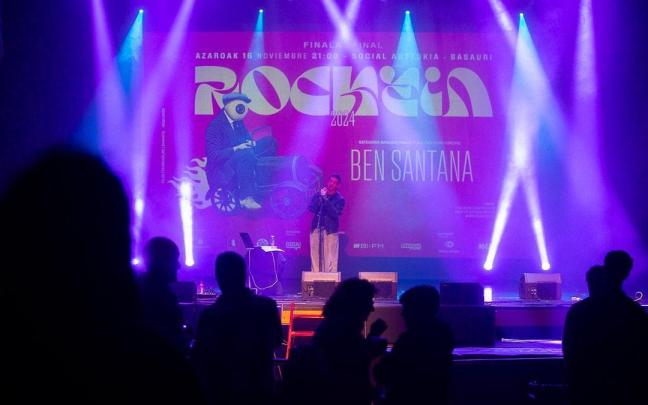 Ben Santana, ganador de la edición de 2024, en su actuación en la final de Rockein