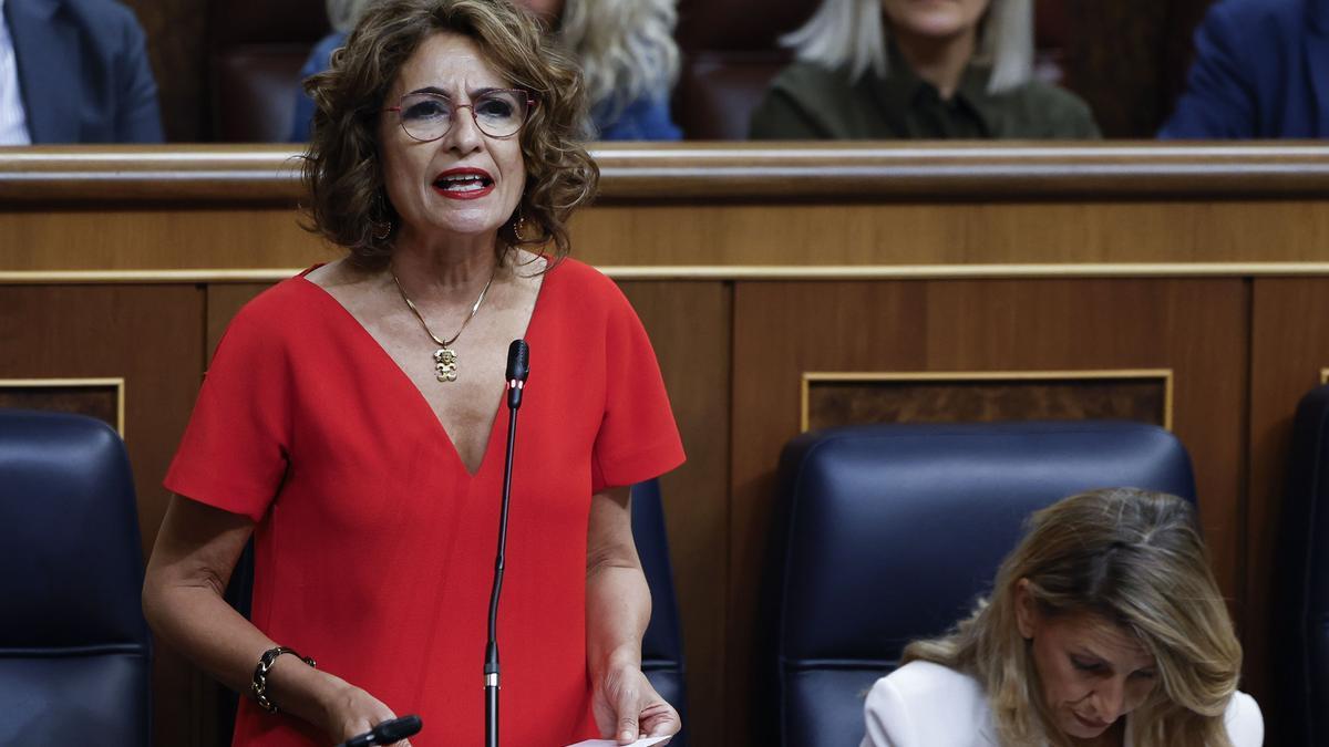 La vicepresidenta primera del Gobierno y ministra de Hacienda, María Jesús Montero