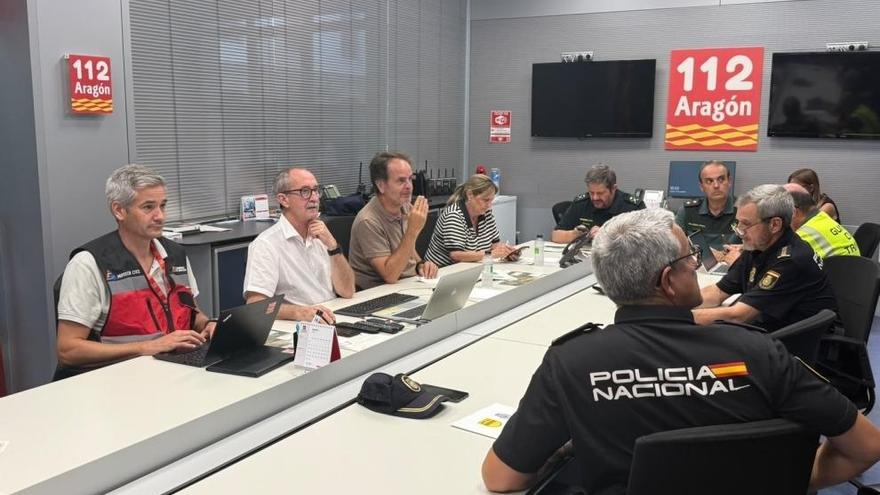El CECOPI acuerda el realojo, este miércoles, de los vecinos de siete localidades afectadas por el incendio de Riglos.