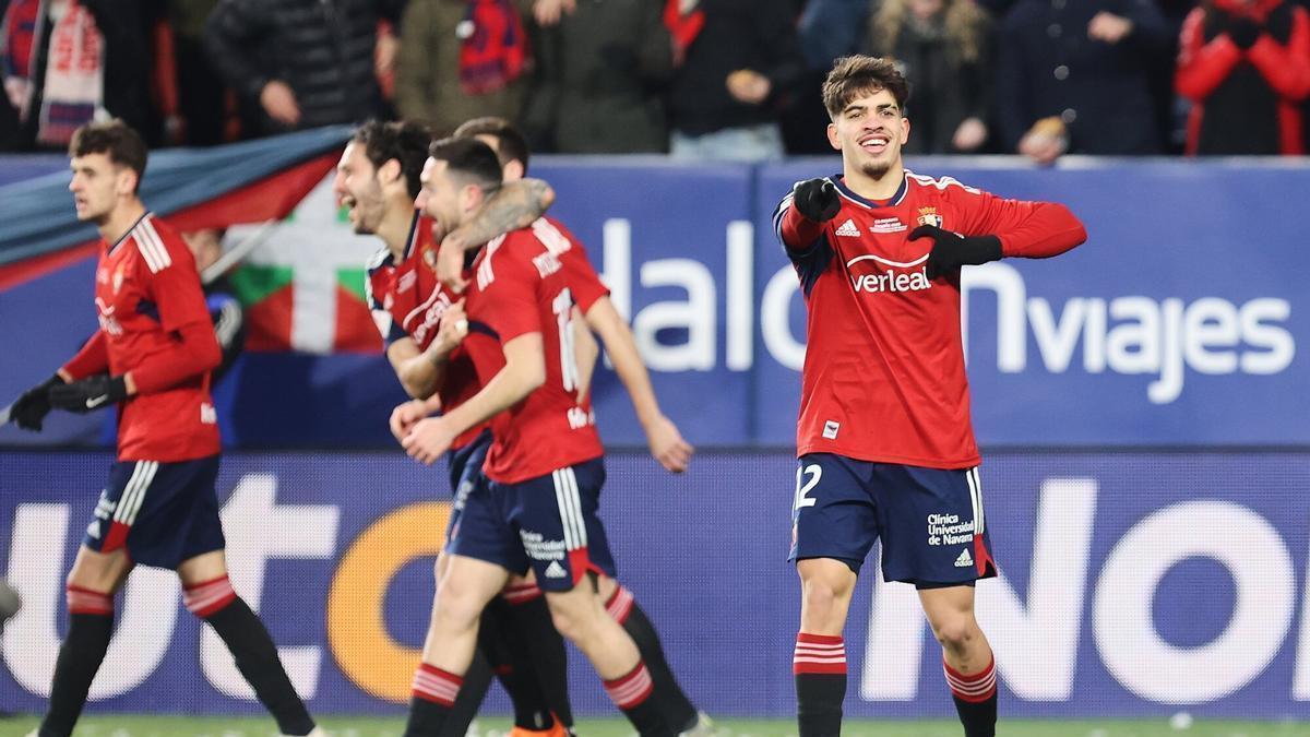 Abde volvió a celebrar otro gol importante en la Copa.