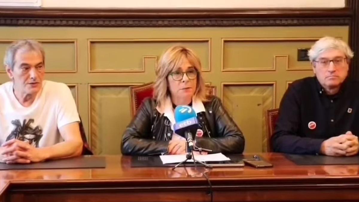 Comparecencia esta mañana en Mundaka