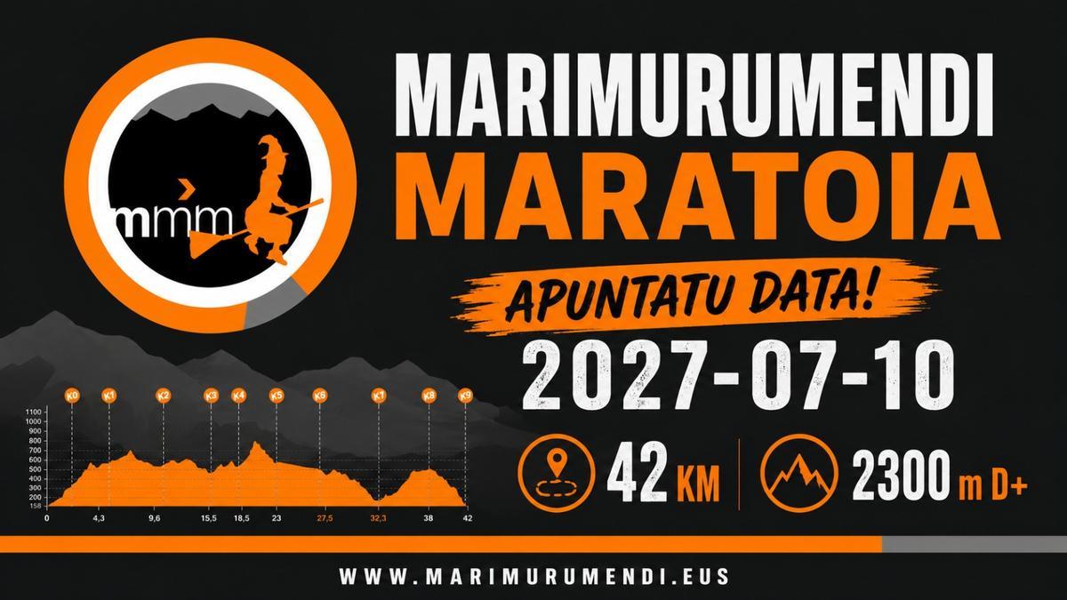 Cartel de la prueba Marimurumendi 2027.
