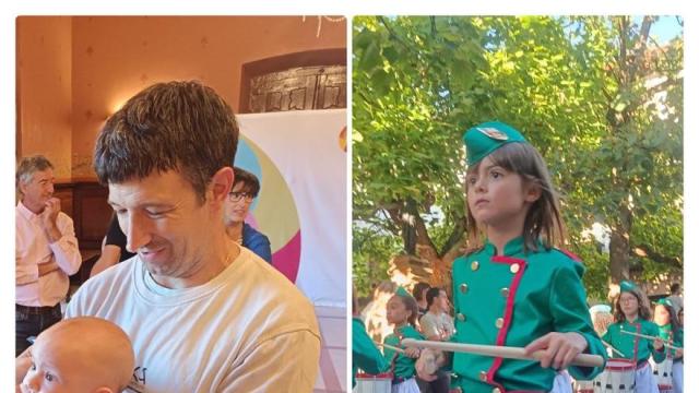 Tambores, pañuelitos y gigantes anuncian la fiesta en Oñati