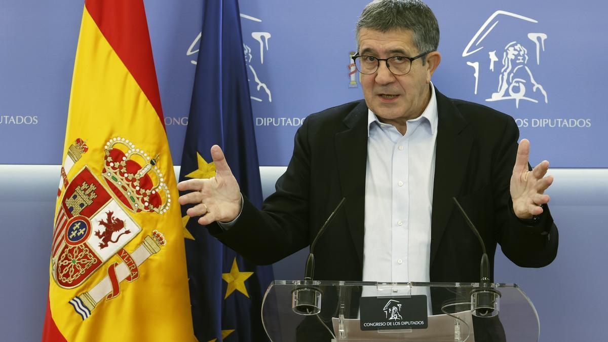 El portavoz del PSOE en el Congerso, Patxi López.