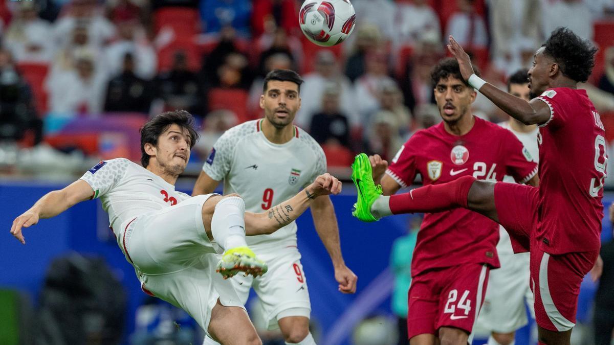 Imagen de un partido de la selección de Irán.