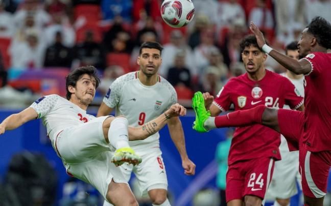 Imagen de un partido de la selección de Irán.