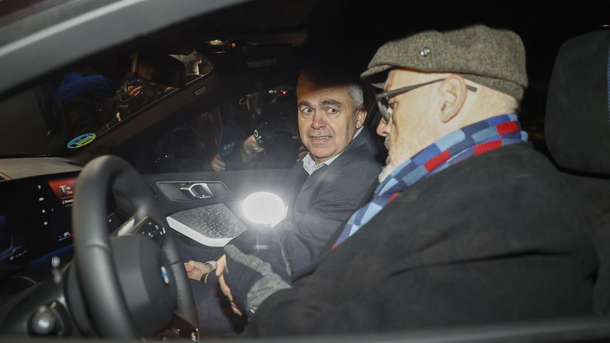 Santos Cerdán sale de la cárcel de Soto del Real