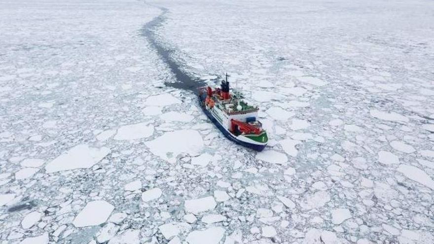 Un buque de investigación polar.