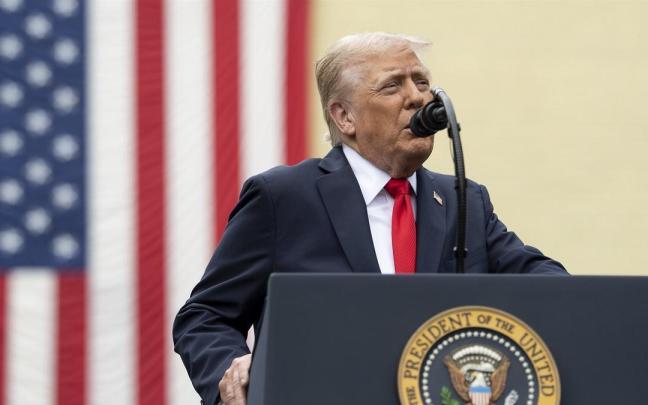El presidente de Estados Unidos, Donald Trump, durante un discurso.