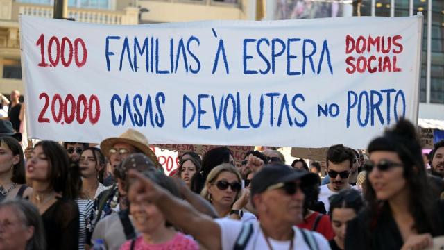 Imagen de una de las marchas convocadas en Portugal Imagen de una de las marchas convocadas en Portugal