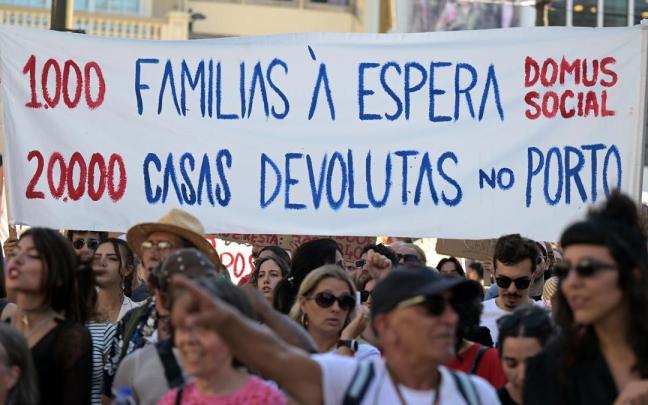 Imagen de una de las marchas convocadas en Portugal