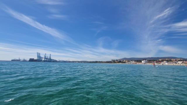 Playa del Rinconcillo en Algeciras en una foto de archivo