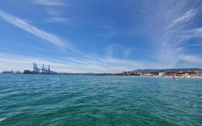 Playa del Rinconcillo en Algeciras en una foto de archivo